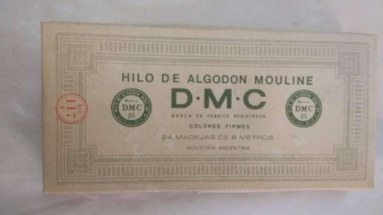 ANTIGUA CAJA DE HILO DE ALGODÓN MOULINE DMC VACIA