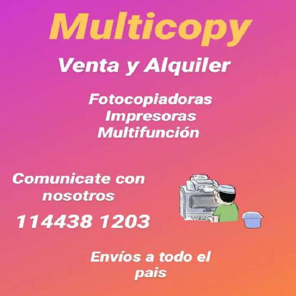 Alquiler y venta de multifuciones,impresoras y