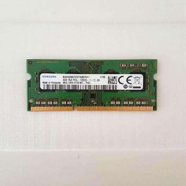 Memoria Sodimm 4GB DDR3 Samsung 1600mhz Nueva Para notebooks