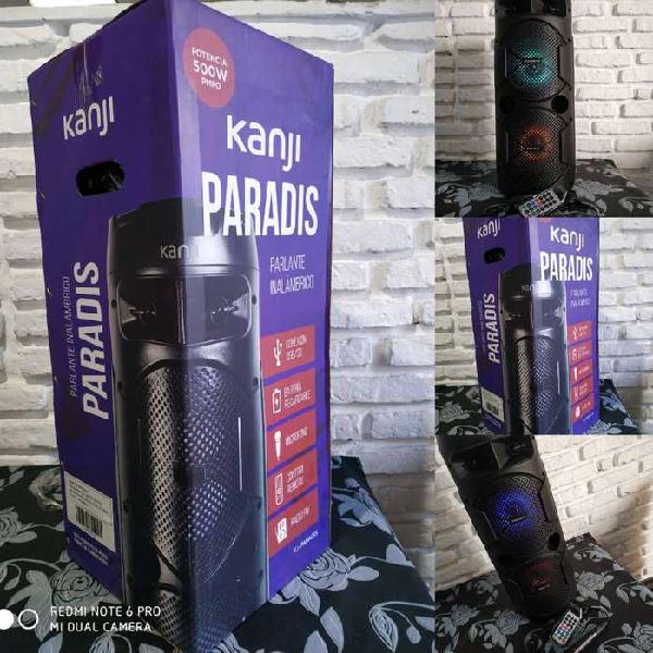 PARLANTE KANJI PARADIS 500W DE POTENCIA CON MICROFONO PARA