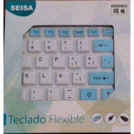 TECLADO FLEXIBLE USB ESPOAÑOL SEISA CM 1737