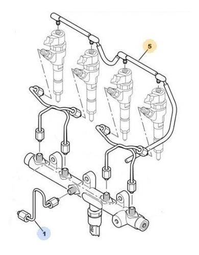 Tubo Combustible Peugeot Expert Furgon 2.0 Hdi