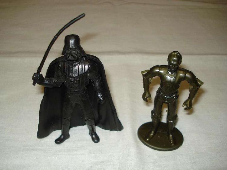 muñecos Darth Vader y C-3PO retro