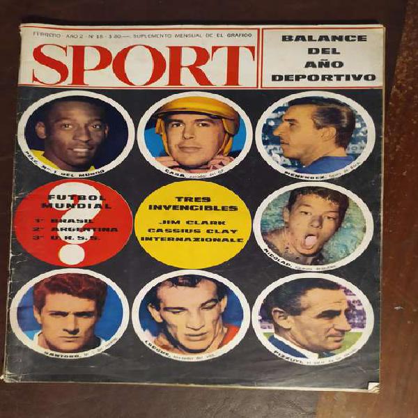 revista sport numero 18 febrero de 1966 , balance del año