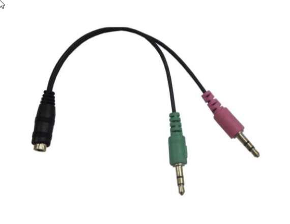 Adaptador De Audio Jack 3.5 Auricular Y Micrófono Utiliza