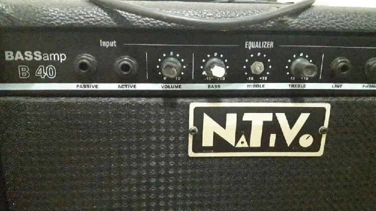 Amplificador de Bajo Nativo B40 $5000