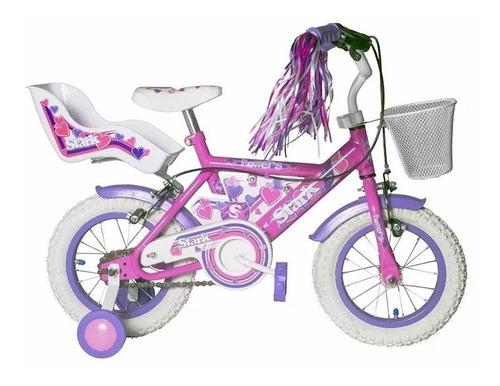 Bicicletas Infantil Nena Stark Rodado 12 Con Rueditas Nenes