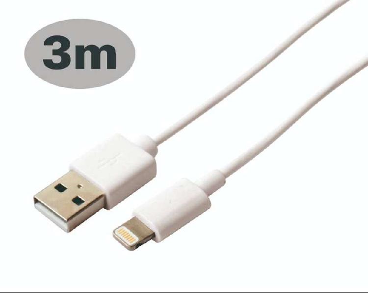 Cable Usb Lightning 3 Mts p/ Iphone Ipad 11 11pro 11 pro max