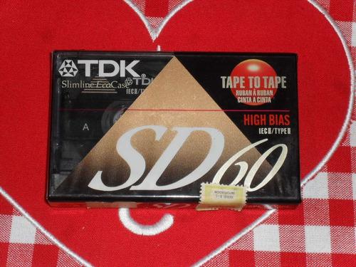 Casette Tdk Sd60 Slimline Eco Case Nuevo Importado