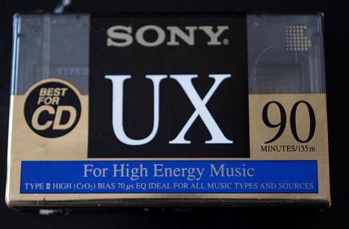 Cassete Audio Sony Ux 90 Minutos Cerrado Con Celofan