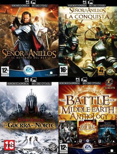 El Señor De Los Anillos (5 Juegos) Pc Digital Español