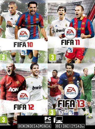 Fifa 10+ 11 + 12 +13 (4 Juegos) Pc Digital Español