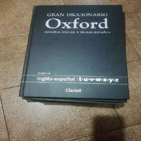 Gran diccionario oxford 14 tomos inglés español