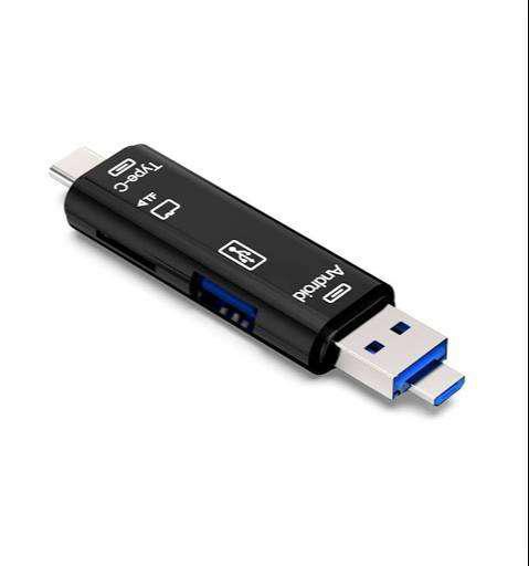 LECTOR DE TARJETAS MICROSD 3 IN 1 USB C/USB/MICRO USB NM-OTG