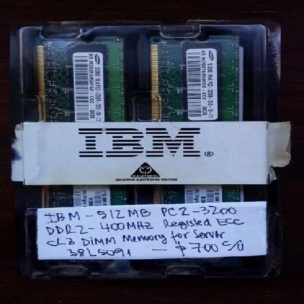 Memoria IBM / 512mb PC2 3200 DDR2