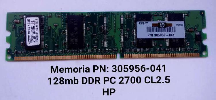 Memoria pn: 305956/041 128mb DDR PC2700 CL2.5 /