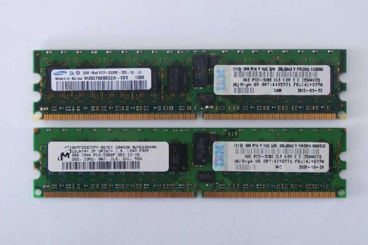 Memorias Ddr2 1gb/2GB 4GB 8GB P/servidor 400mz Ps2 3200r