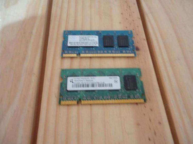 Memorias SODIMM 512 Mb para Notebook 800 C/U