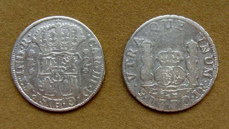 Moneda de 2 reales Virreinato del Río de la Plata 1770