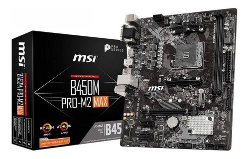 Motherboard Amd Msi B450m Pro M2 Max Am4 Ddr4 B450 3