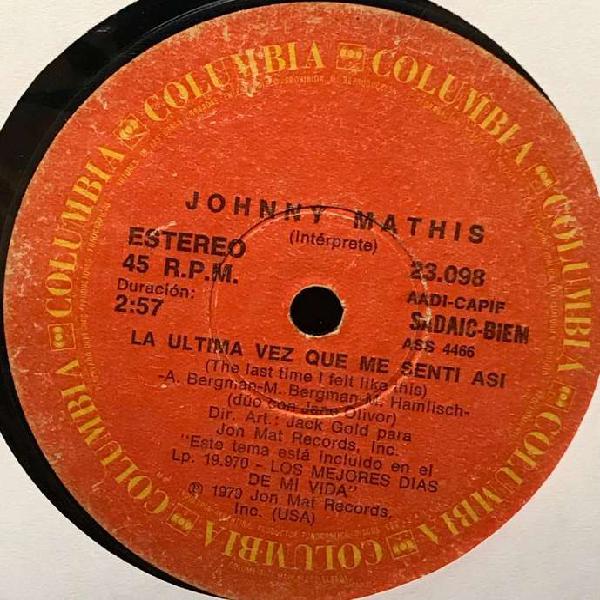 Simple de Johnny Mathis año 1979