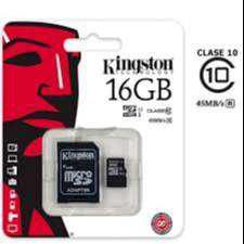 Tarjeta de memoria Kingston SDCSSP Canvas Select 16GB clase