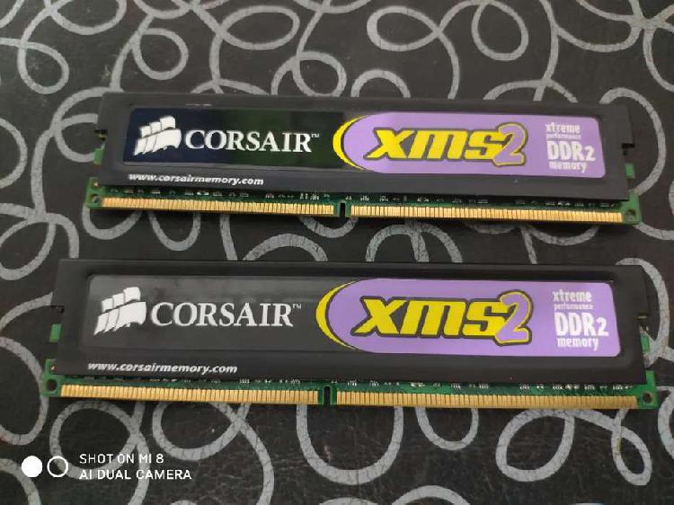 Vendo RAM DDR2 2x1gb corsair xms2 alta performance