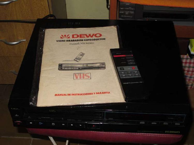 Videograbadora DEWO VCR 52DAU - 1990 ind argentina Bi-norma