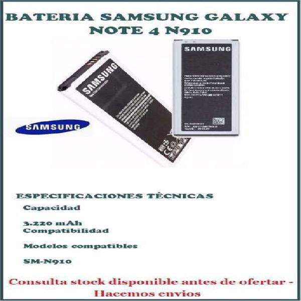 Bateria Samsung Galaxy N910 Note 4 Original Envios Obelisco