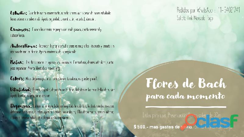 Flores de Bach Listas para Usar