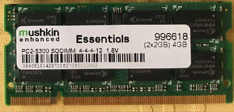 Memoria DDR2 2Gb para notebook Netbook