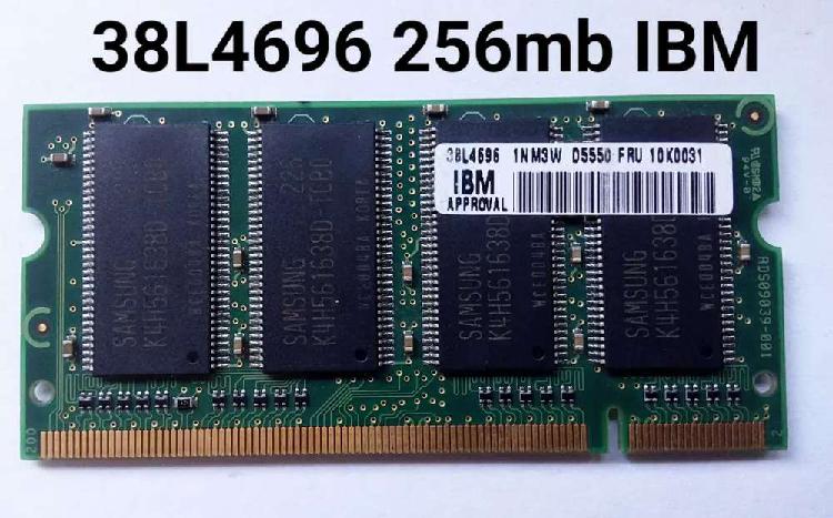 Memoria RAM sodimm SAMSUNG IBM 256mb 10k0031