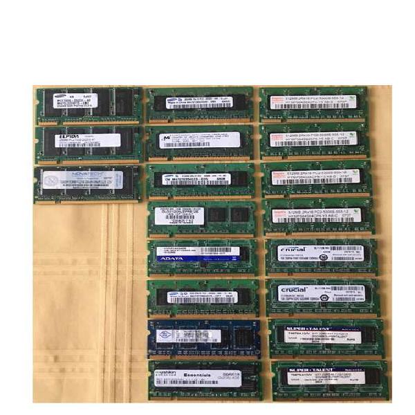 Memorias Ram DDR1 DDR2 para notebook netbook