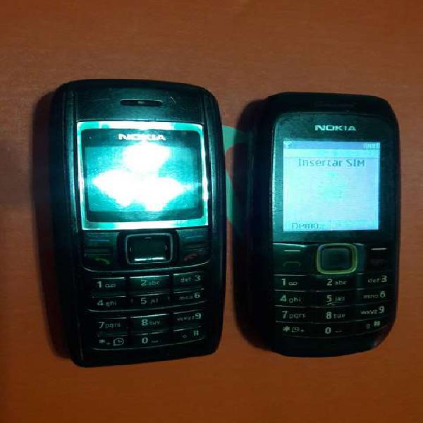 Nokia 1616 con linterna y nokia 1600 Claro