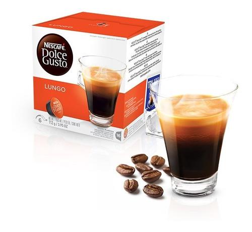 Capsulas Dolce Gusto Lungo Nescafe X16 Unid Cafe Calidad