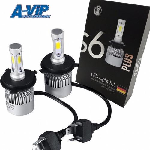 Kit Lámparas Led Cree S6 Plus 44000 Lm H4 H7 H1 H3 H11