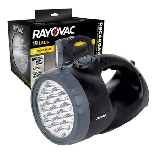 Linterna 19 Led Rayovac Hibrida Recargable A 220 O Pilas