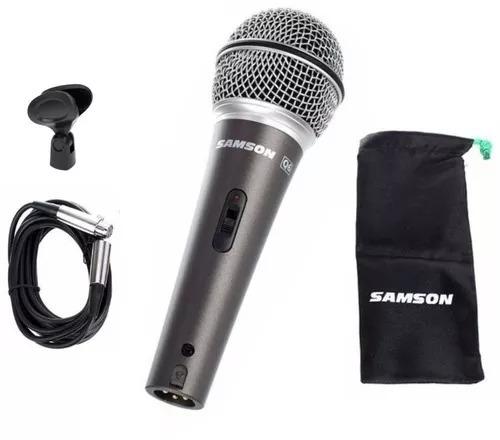 Micrófono Dinámico Samson Q6 Con Accesorios Cable Y Pipeta