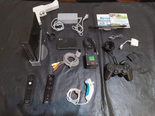 Nintendo Wii Black Flasheada +100 Juegos+disco 500gb