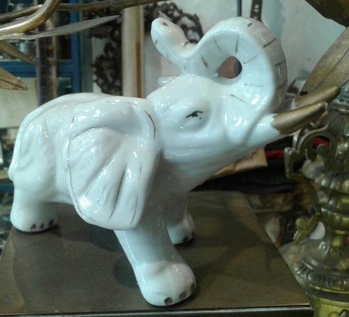 Vintage Elefante De La Suerte Losa Porcelana Arte Kirch