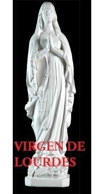 Virgen De Lourdes, 65 Cm., De Yeso