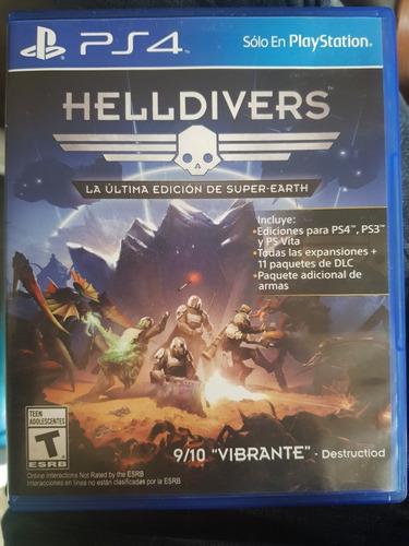 Combo 3 Juegos Helldivers/ Uncharted/infamous Fisico Ps4