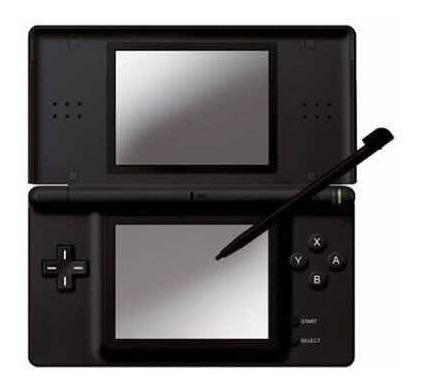 Nintendo Ds Negra + Cargador + Lápiz Táctil
