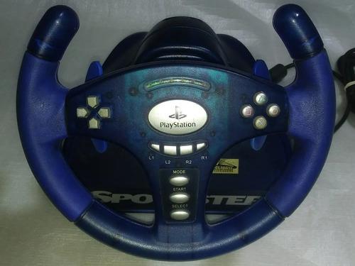 Volante Playstation Ps1 - Ps2 Color Azul.
