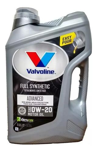 Aceite Valvoline Advanced 0w20 Dexos 5l Repuestos Floresta