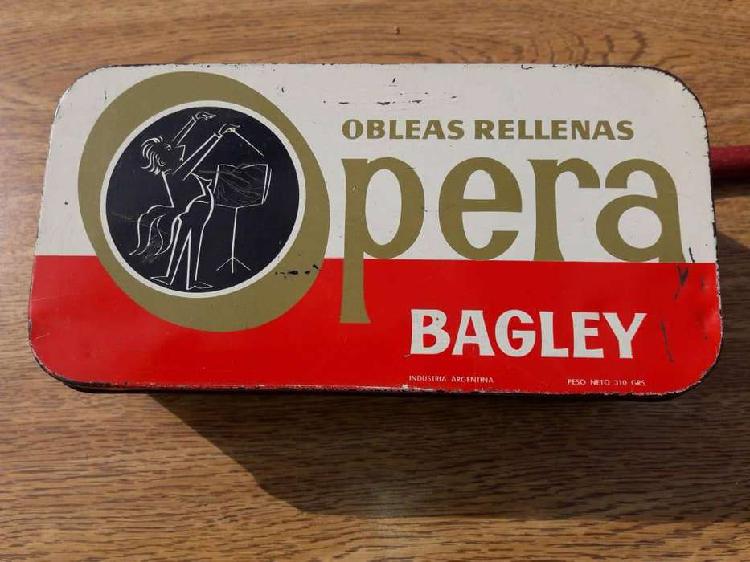 Antigua Lata Coleccion Galletitas Bagley Opera!!