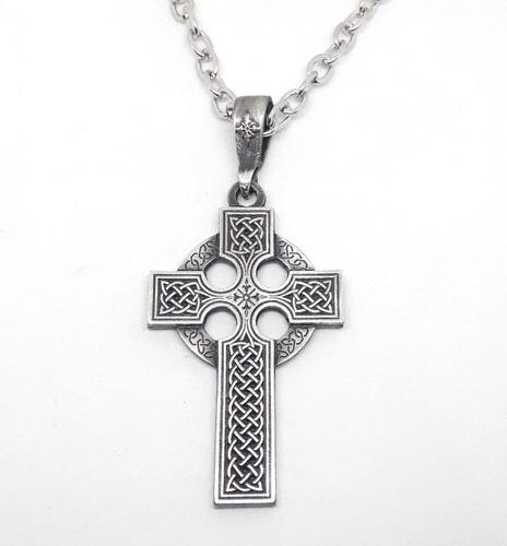 Cruz Cruces Celta Escocesa Irlandesa Con Cadena Inoxidable