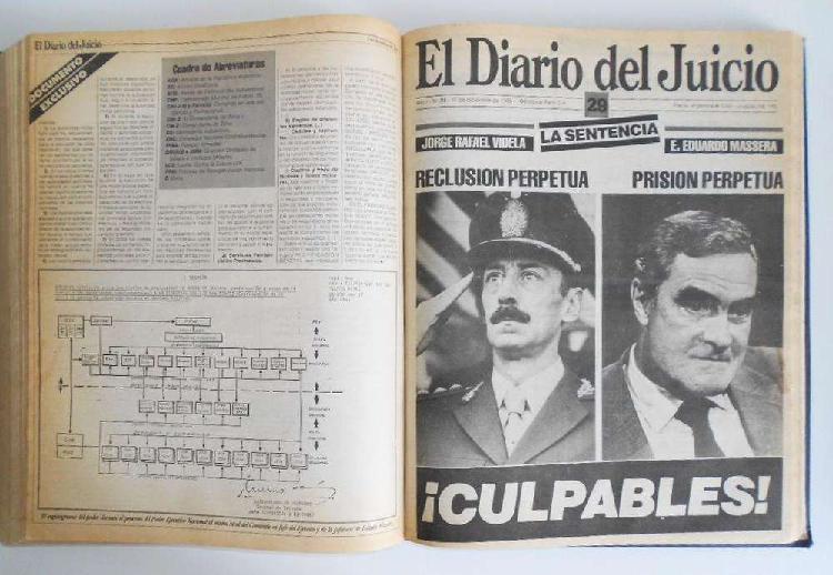 Libro Diario Juicio Militares Siglo 1985 Perfil Nunca Mas