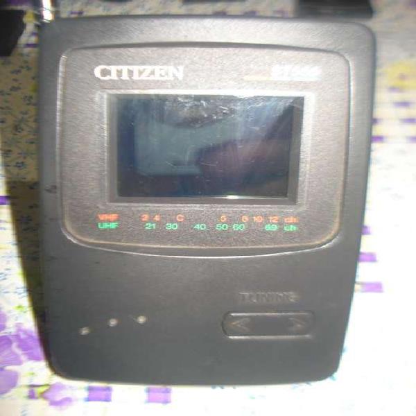 Mini Tv Color Lcd Citizen St 555 Funciona Leer Bien