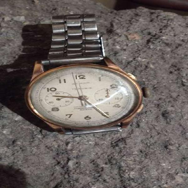 Reloj de Oro 18kl cronografo ATMAR 17 rubis a cuerda